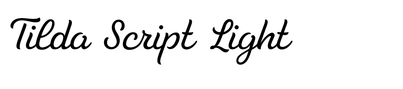 Tilda Script Light